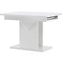 Pluto Dining table MDF/Glass White 120/160×90cm 7