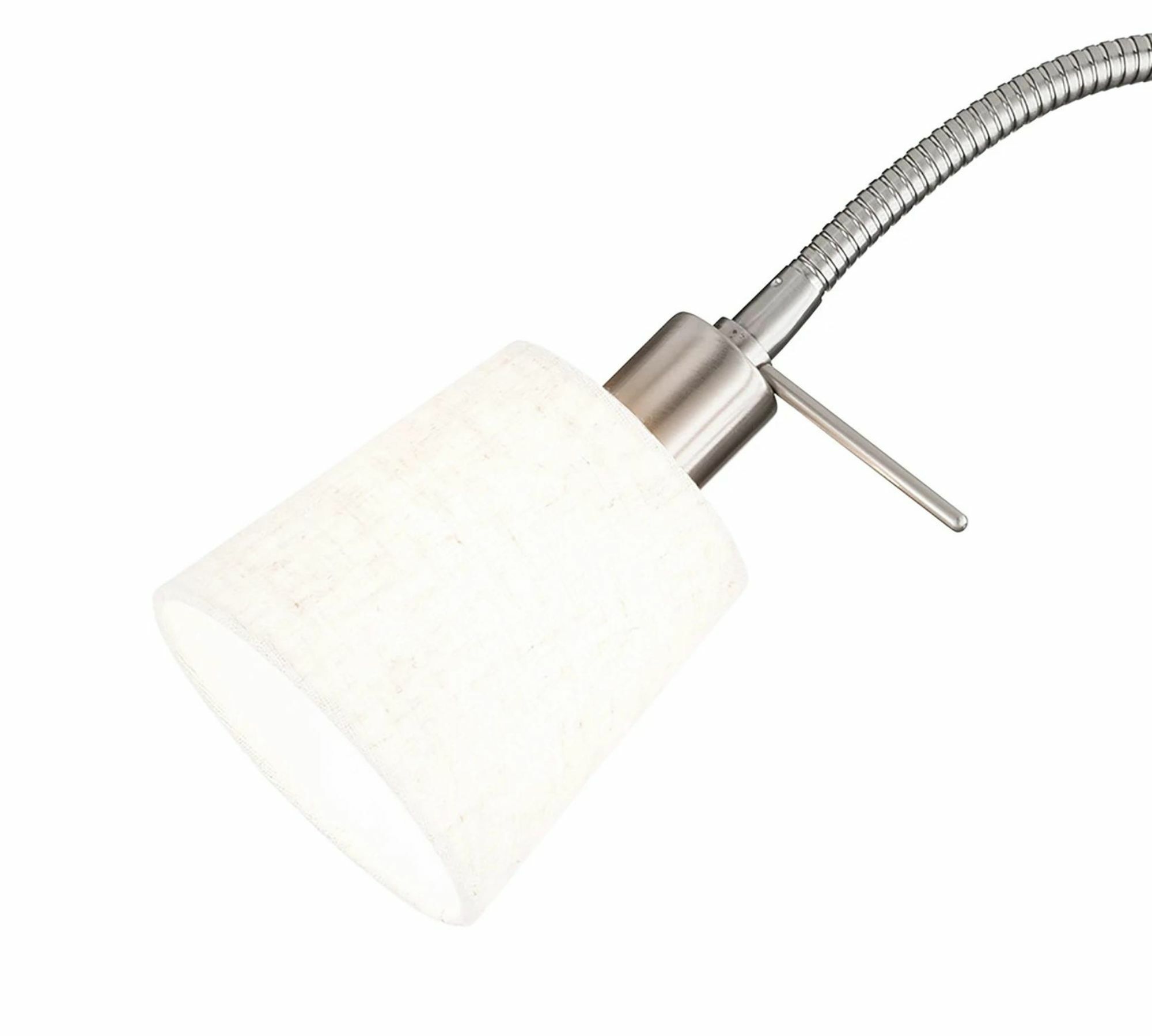 Tischlampe 1-flammig Mischgewebe Metall 2