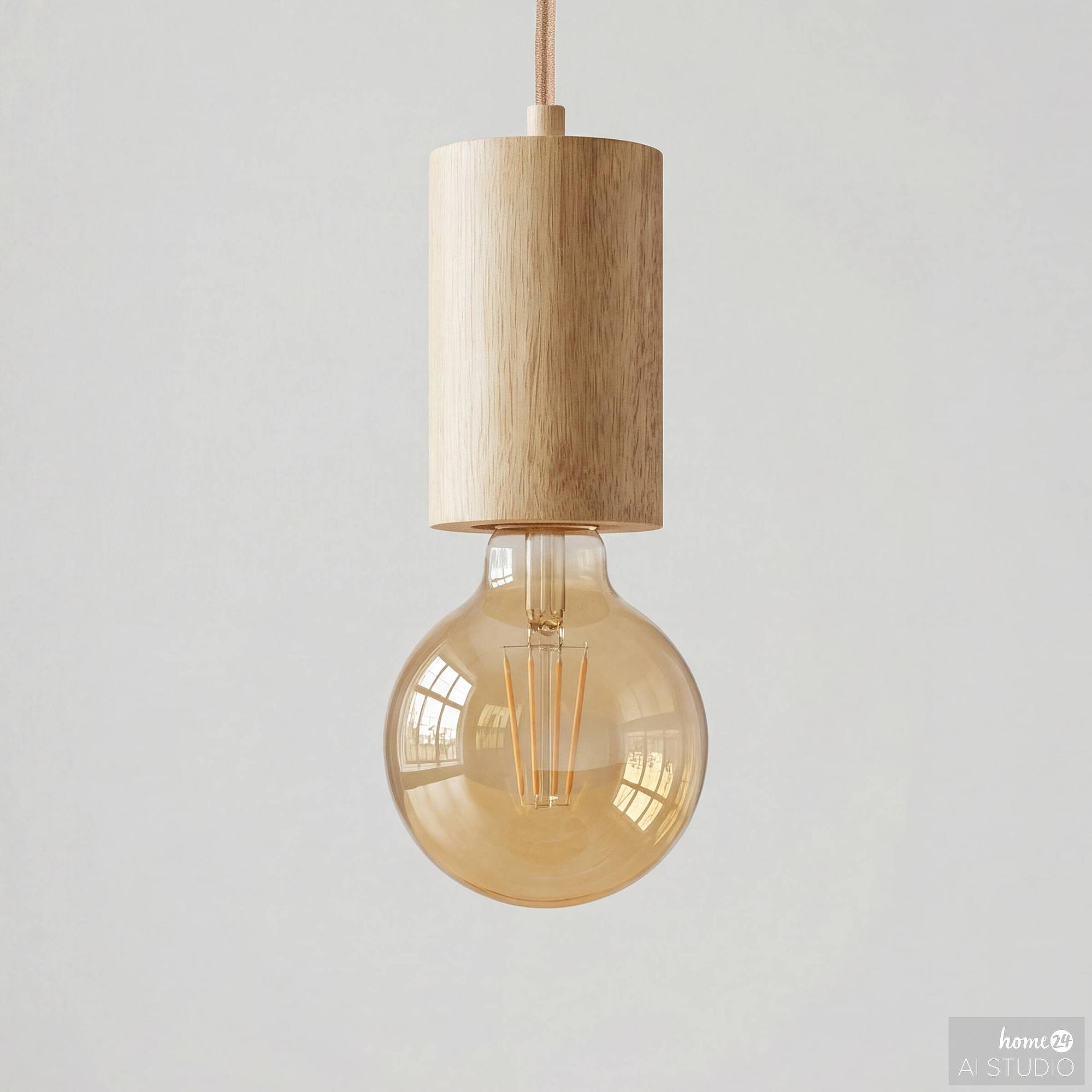 Eluno Pendant Light Solid Pine Iron 1-light 0