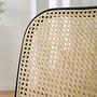 2x Esszimmerstuhl Daru Rattan Buche Massiv Schwarz 4