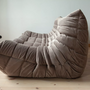 Togo Sofa 3-Sitzer Samt Warmgrau 3