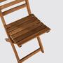 Gartenstuhl Akazienholz Teilmassiv Braun 4