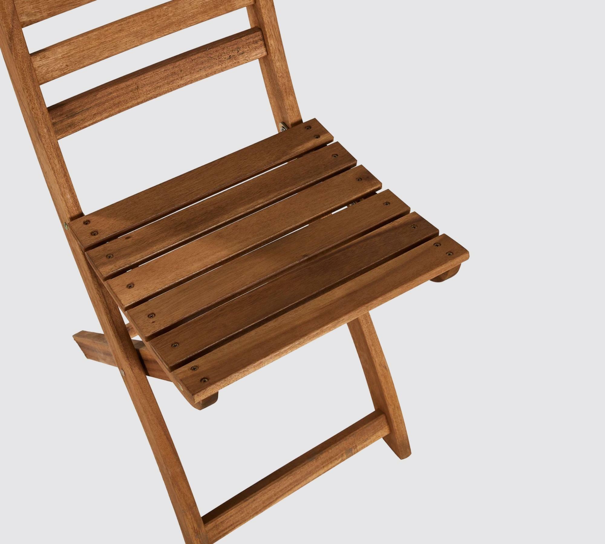 Gartenstuhl Akazienholz Teilmassiv Braun 4