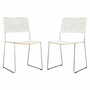 2x Vintage chair metal white 1960s 0