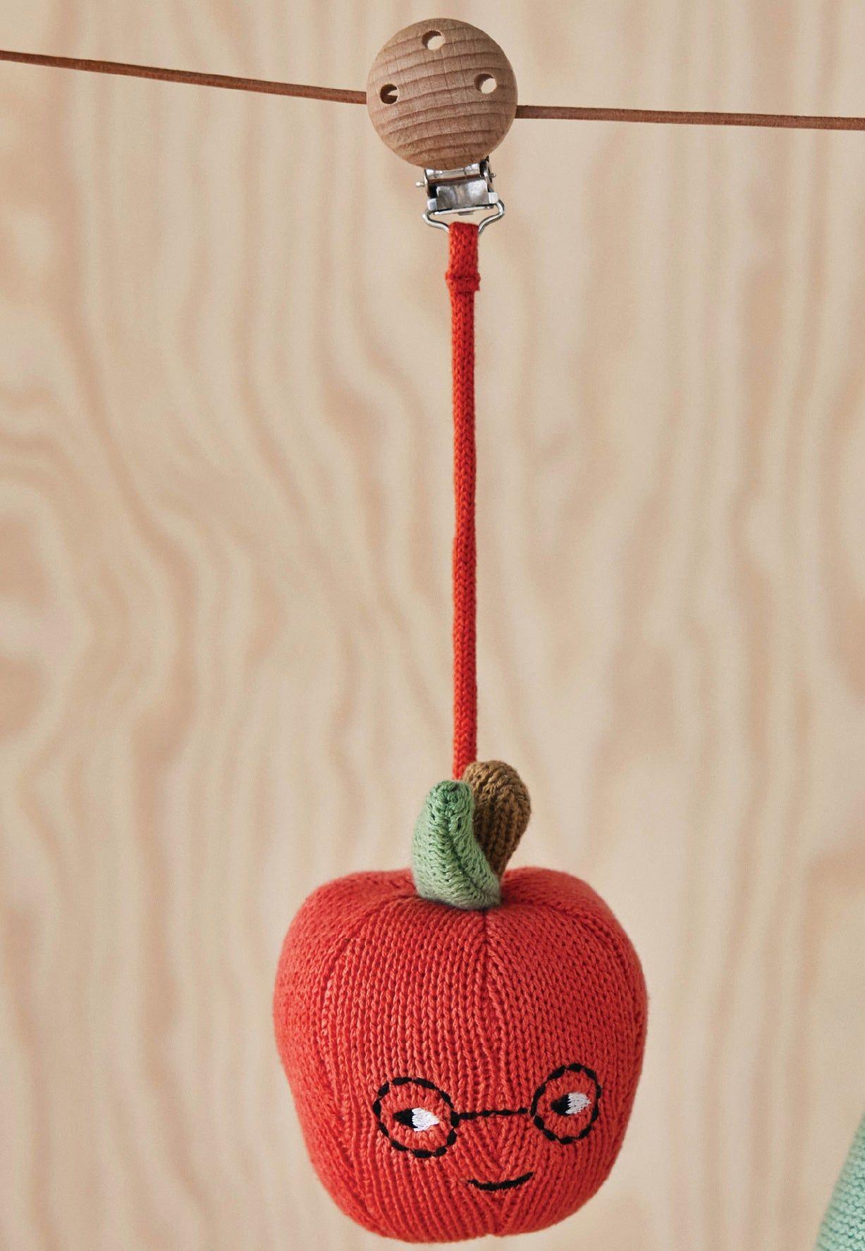 Yummy Apple Kinderwagen-Clip Rot 0