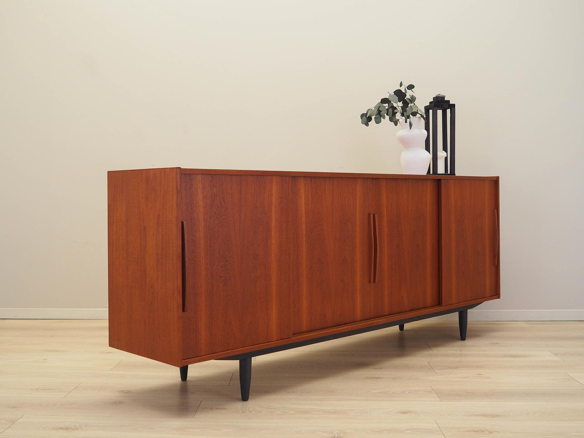 Teak sideboard brown 1970s 5