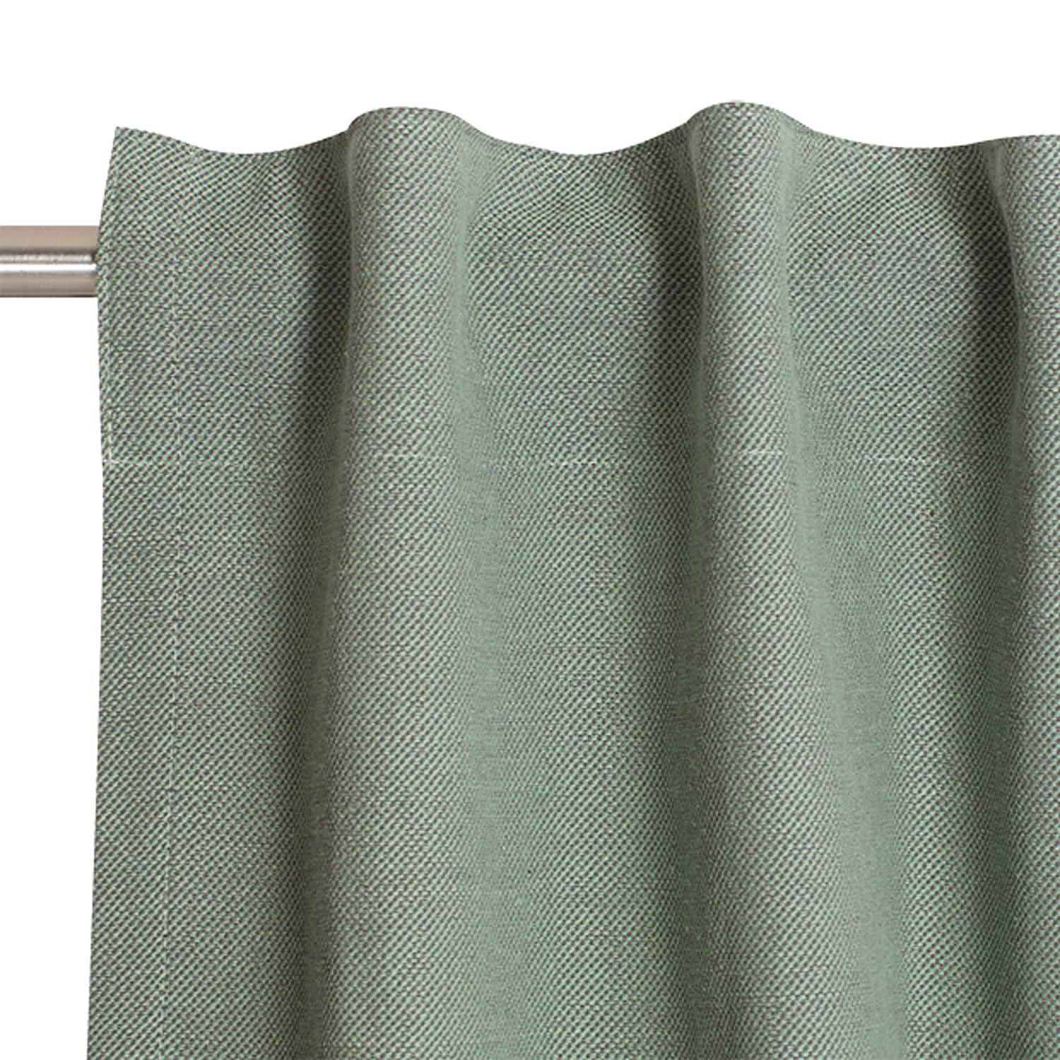 Fertiggardine Solo Baumwolle / Polyester Grün 130 x 250 cm 2