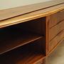 Sideboard Nussbaumholz Braun 1960er Jahre 14