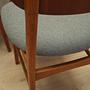 6x Dining chair teak 1970s 11