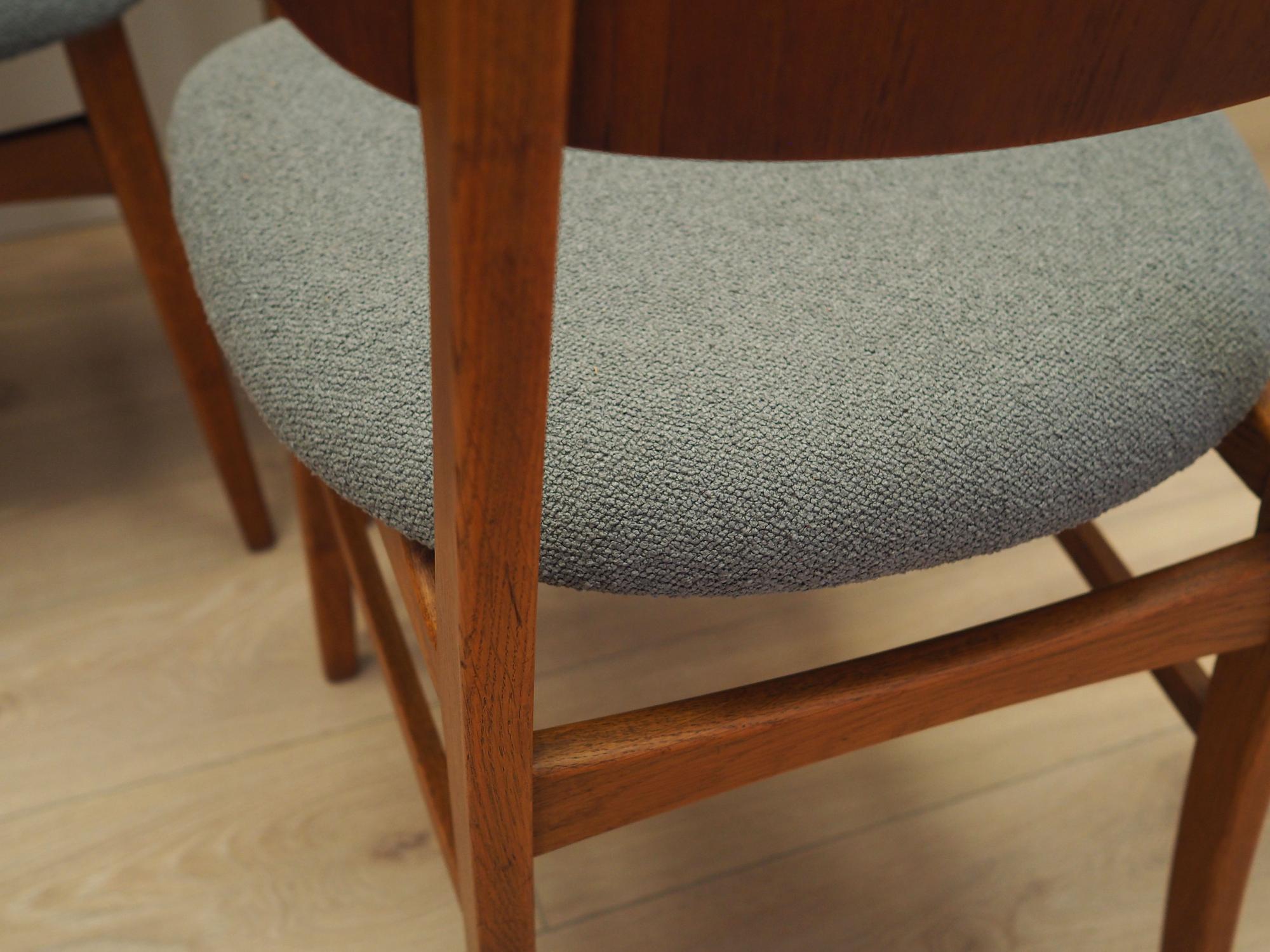 6x Dining chair teak 1970s 11