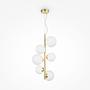 Dallas Pendant light mouth-blown glass gold Ø 29cm 1