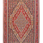 Kilim Senneh Teppich Braun Rot 0