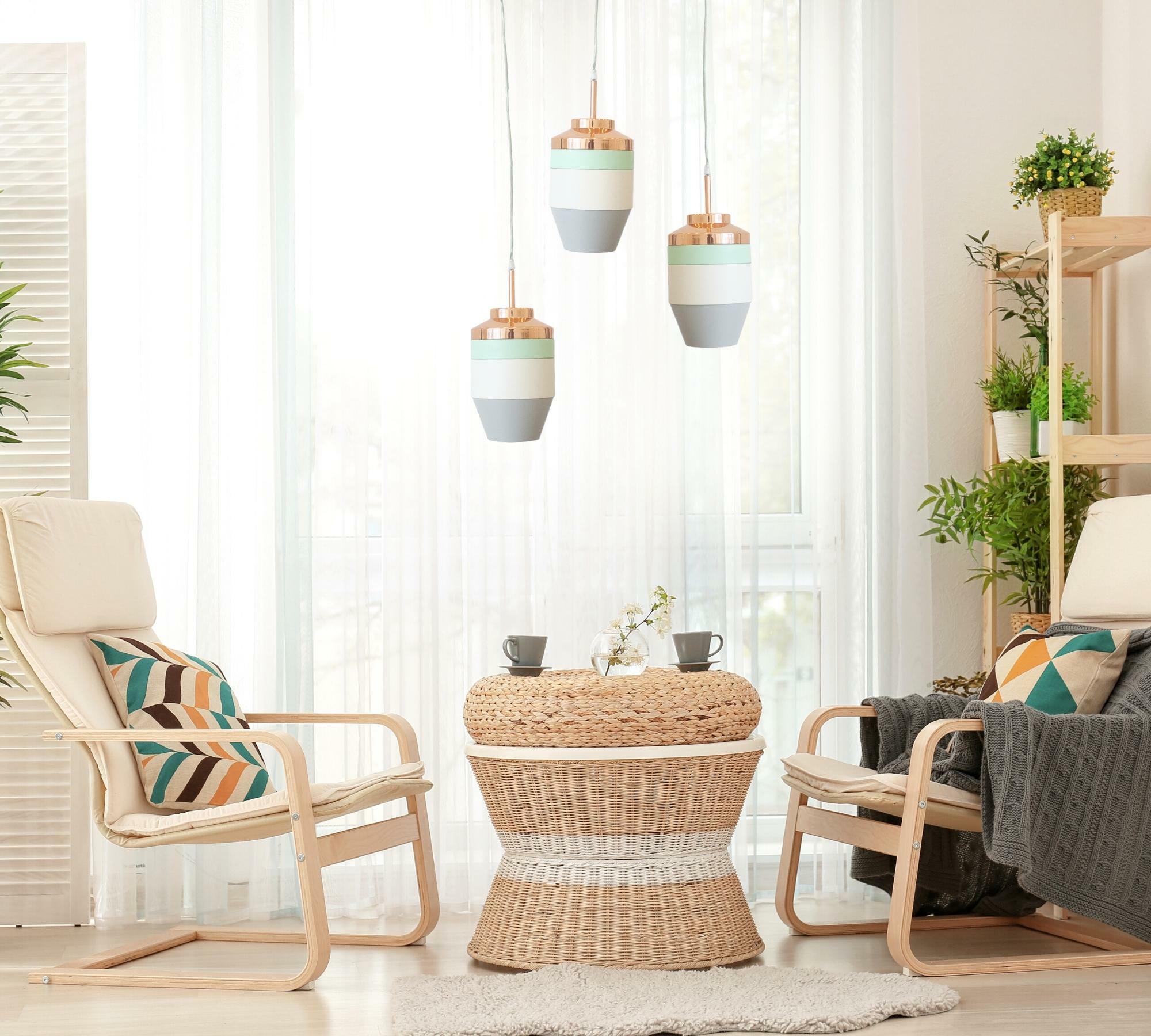 Rohan Pendant Light Cream / Bronze 0