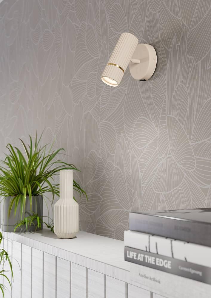 LED-Wandleuchte Caminia Beige 4