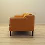 Sofa Leder Orange 1970er Jahre 3