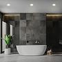 3x LED-Einbauleuchte Sleek Weiß 3