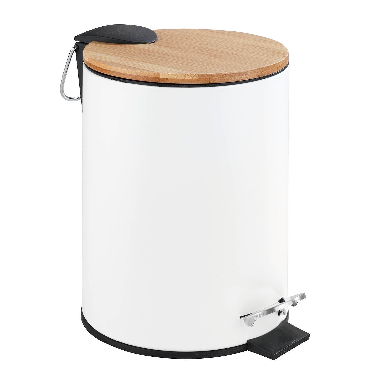 Tortona Kosmetik Treteimer 3L Bambus Weiß 0