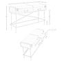 Console table made of fabric walnut wood 3271 8