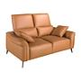 2-Sitzer Sofa braunes Leder 6207 7