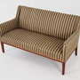 Vintage Sofa Teakholz Textil Grün 1960er Jahre  5