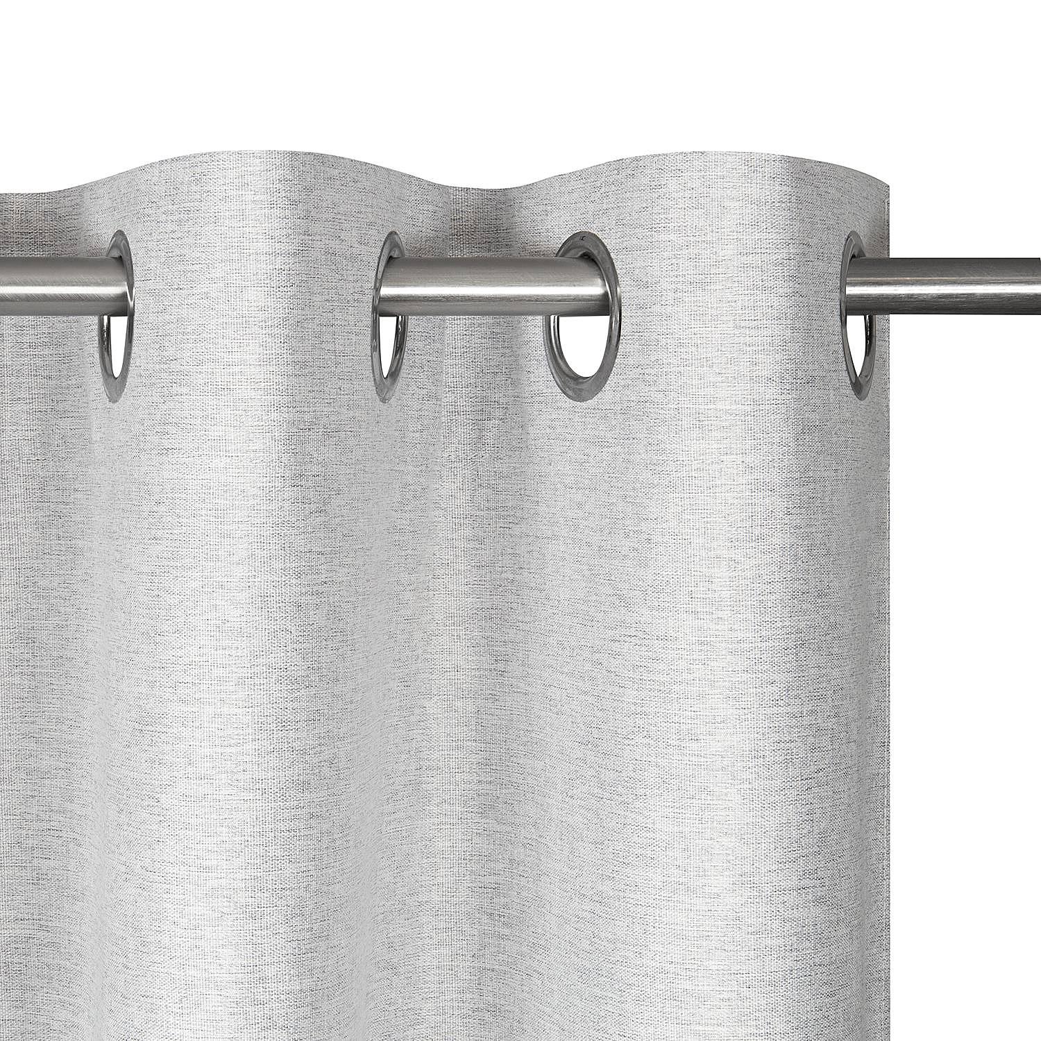 Ösenschal Ausri Polyester Silbergrau 4