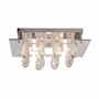 LED Deckenleuchte Edelstahl Silber 2