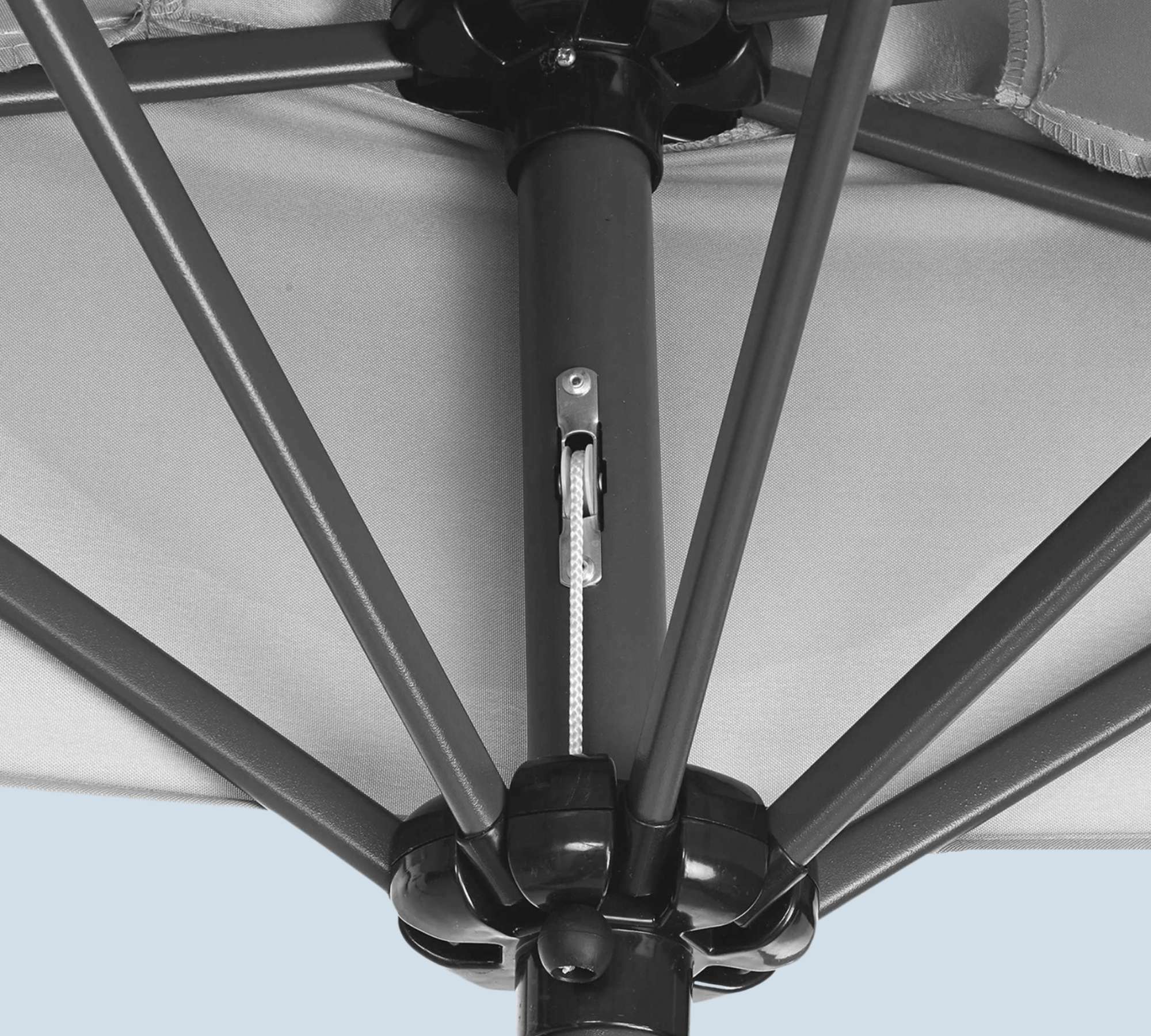 Sonnenschirm Aluminium Grau 5