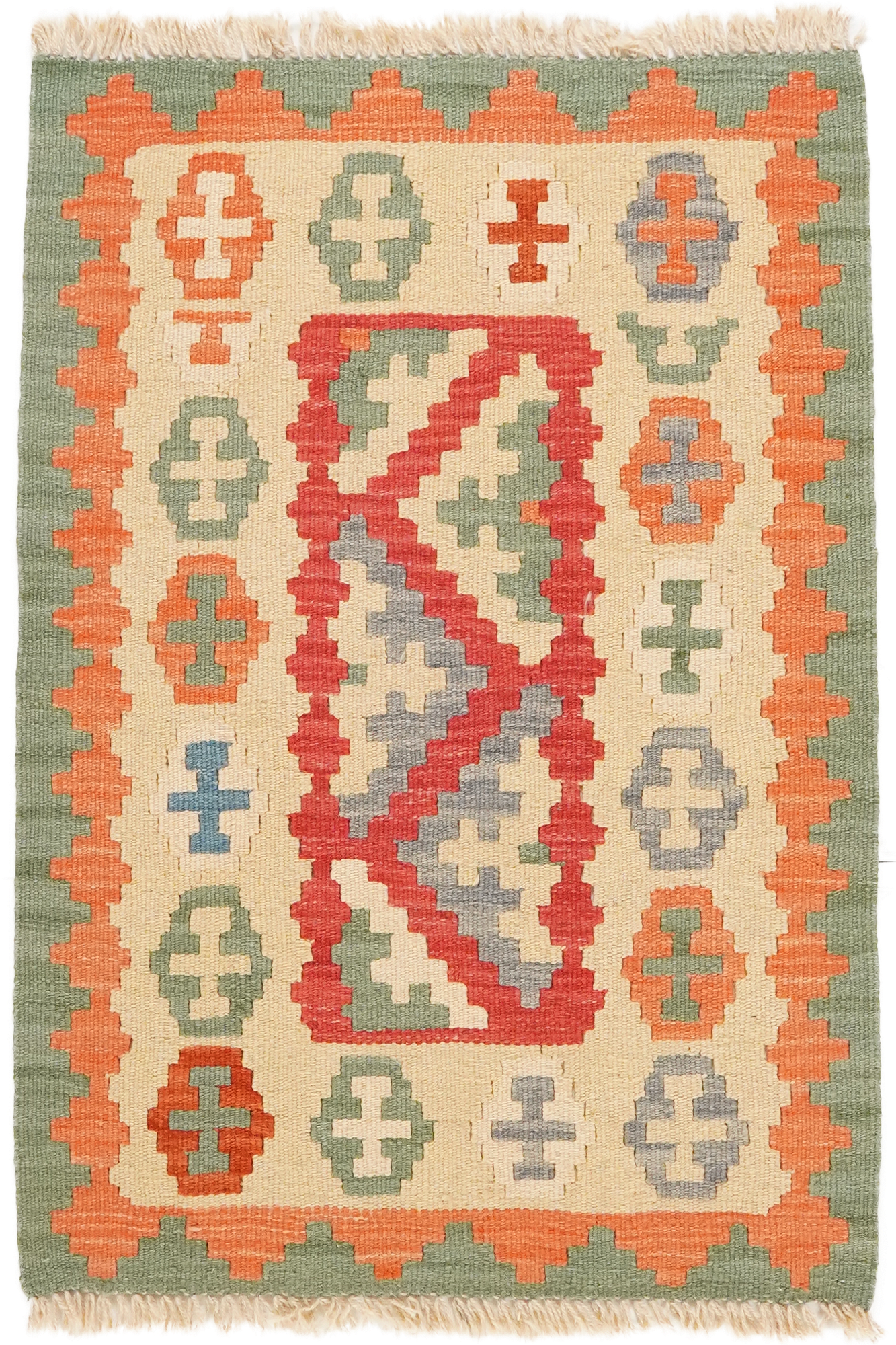 Kilim Gashgai Teppich Mehrfarbig 0