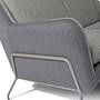 LAGUN 3-seater sofa fabric grey 1