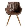 Armchair faux leather Dark Brown 1