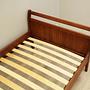 Bed Teak Brown 1970s 3