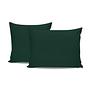 2x Pillowcase Ranforce Cotton Dark Green 0