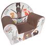 Kindersessel Forest Braun Baumwollstoff 34 x 42 x 51 cm 1