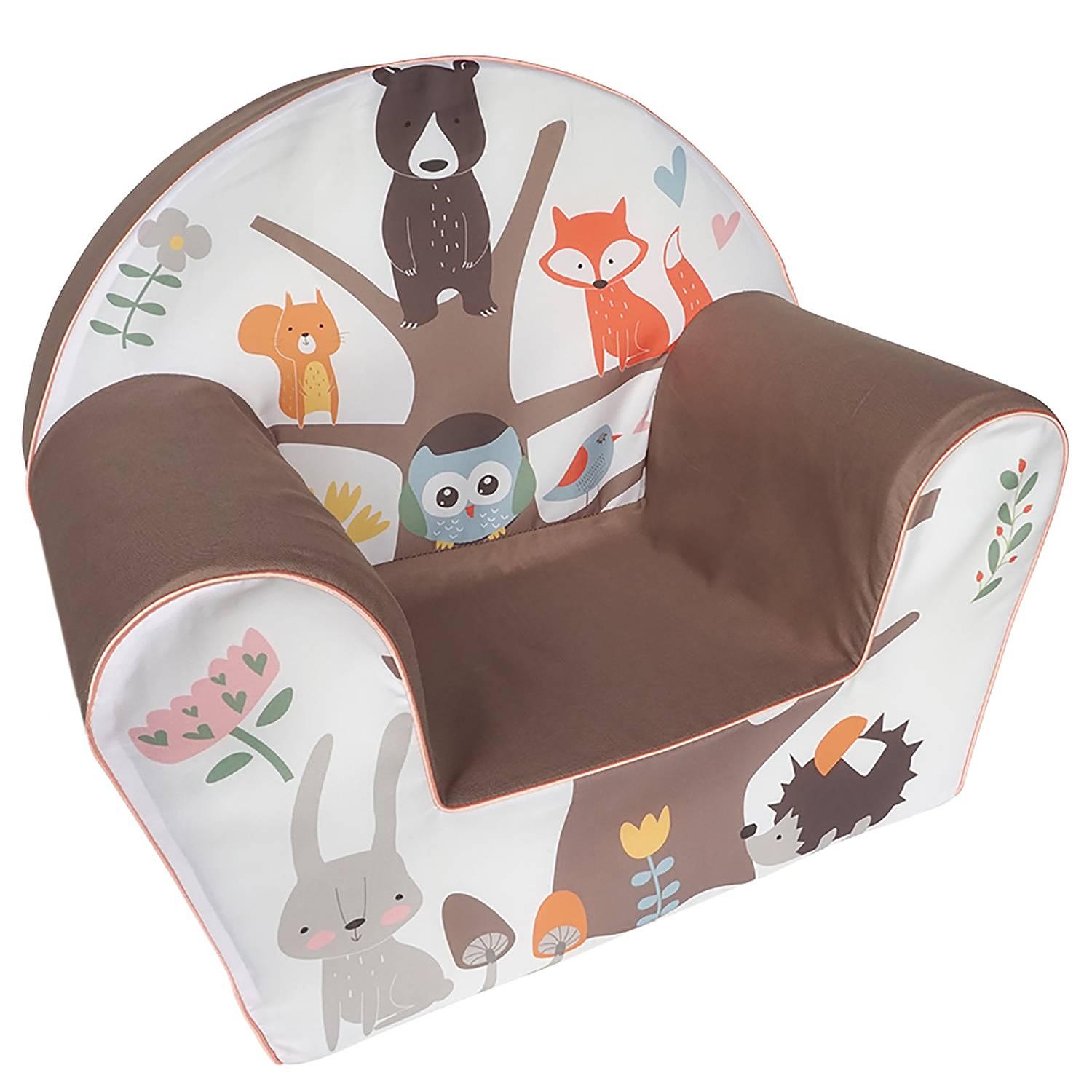 Kindersessel Forest Braun Baumwollstoff 34 x 42 x 51 cm 1