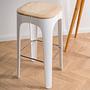 Bar stool ash white 2