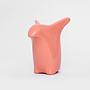 Curious Penguin Decorative Figure Porcelain Salmon Pink 3