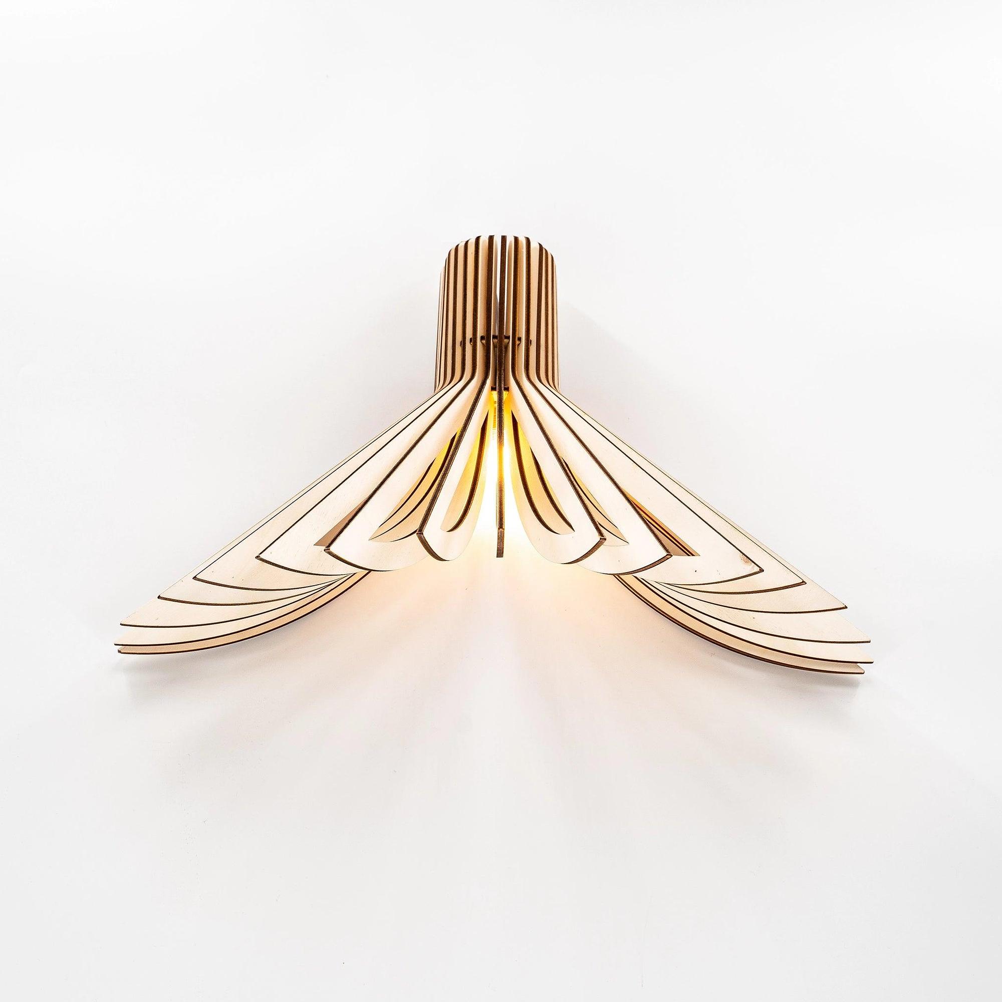 Ava lampada da parete in legno 8