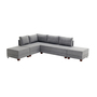 Sofa bed Chaise lounge Left Grey 5
