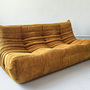 Togo Sofa 3-Sitzer Cord Sandbraun 0