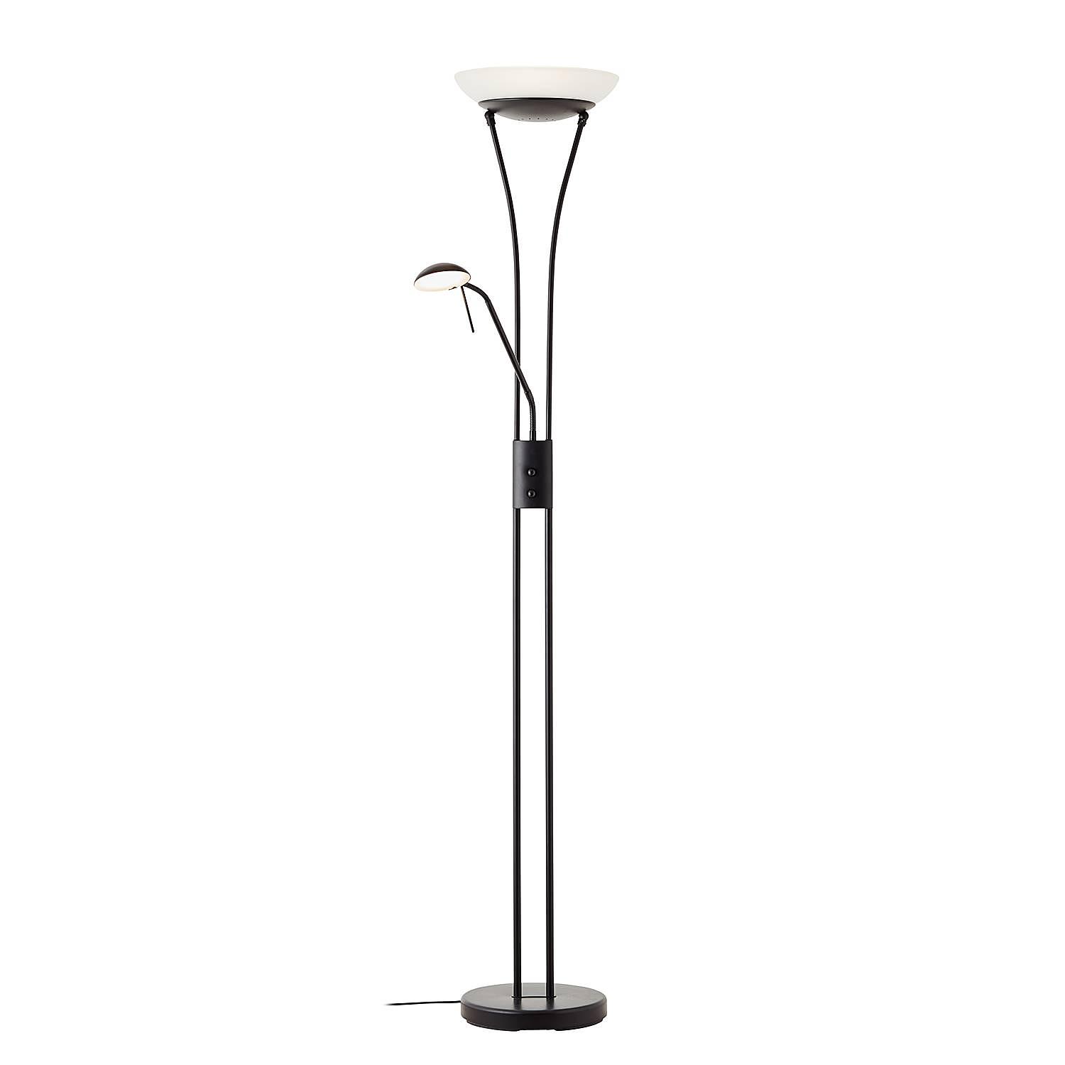 LED-Stehleuchte Finn Satiniertes Glas Eisen 0