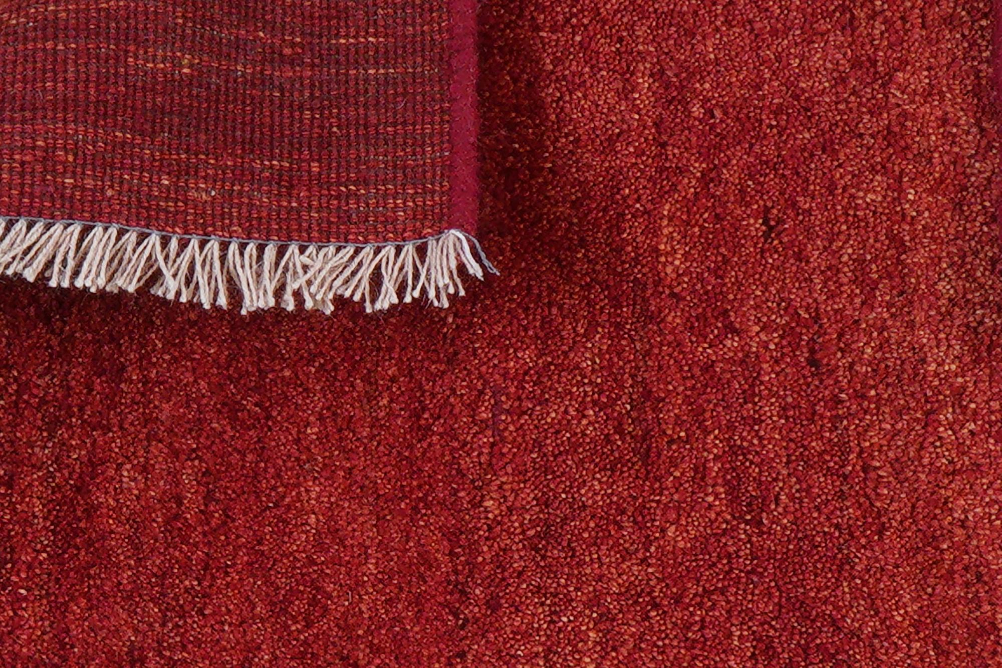 Gabbeh Teppich Wolle Rot 6