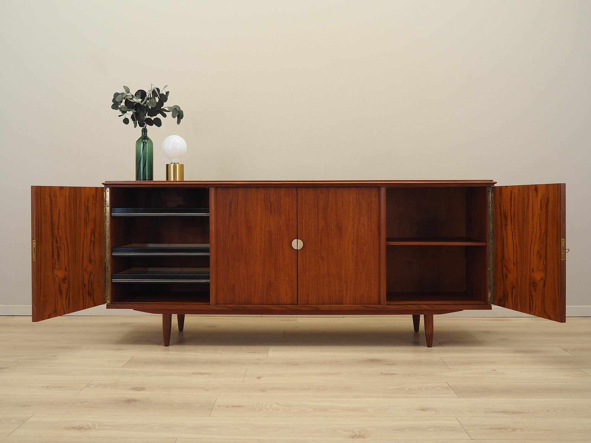 Teak sideboard brown 1970s 2