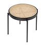 Couchtisch Rattan Edelstahl Braun 4