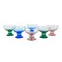 Set di coppette da dessert multicolore anni '70 0