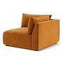 Daphne 1-Sitzer Eckmodul Rechts Velour Matt Amber 1