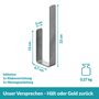 WC-Ersatzrollenhalter Edelstahl Silber 5