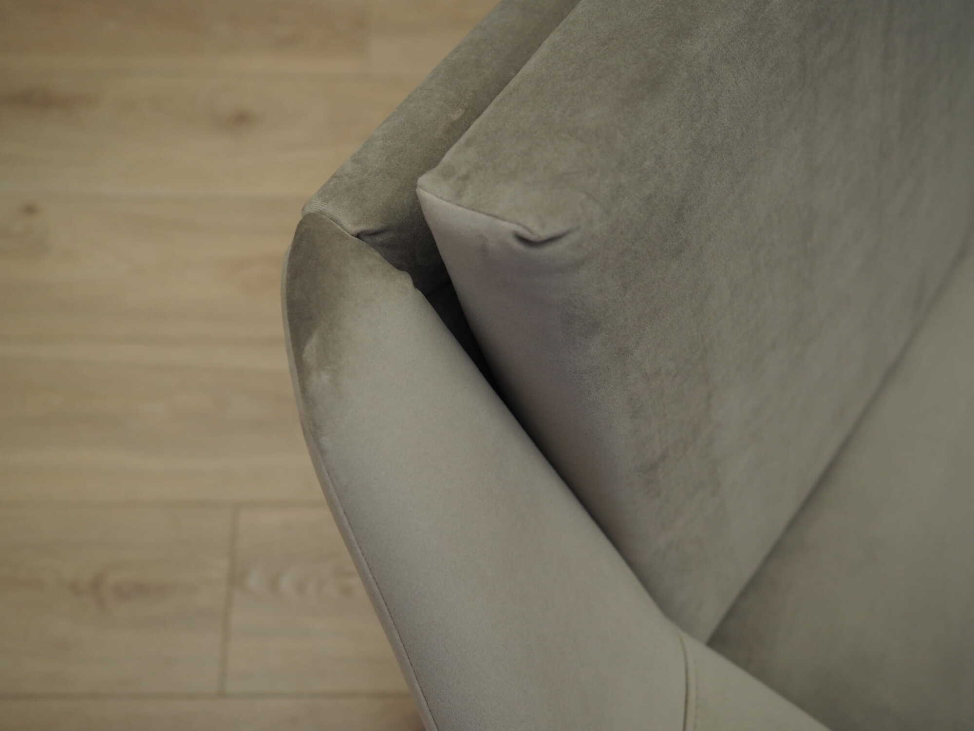 Sofa 3-seater textile gray 1980s 6