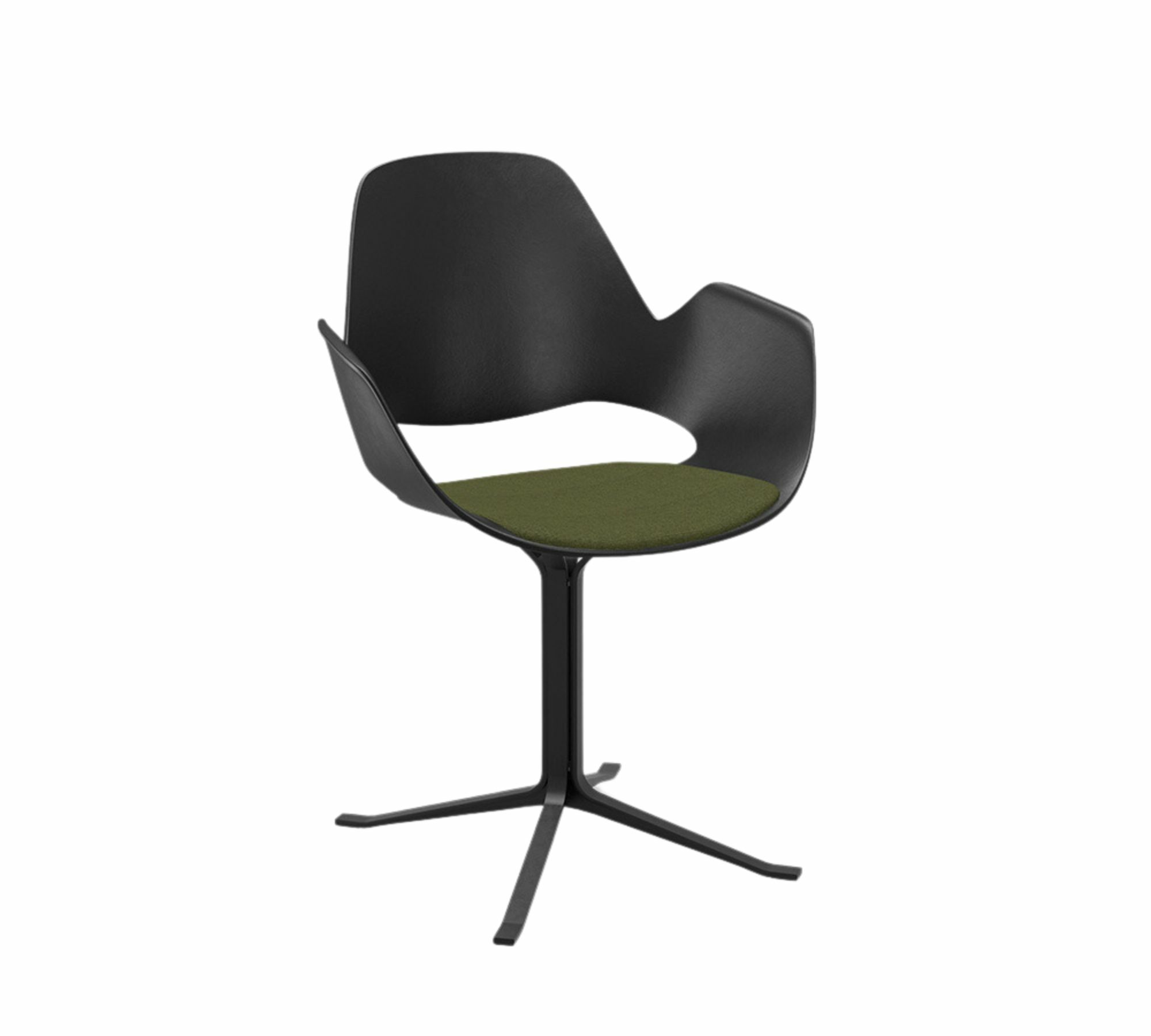 FALK Stuhl Stahl Pulverbeschichtet Kunststoff Kiefergrün 0