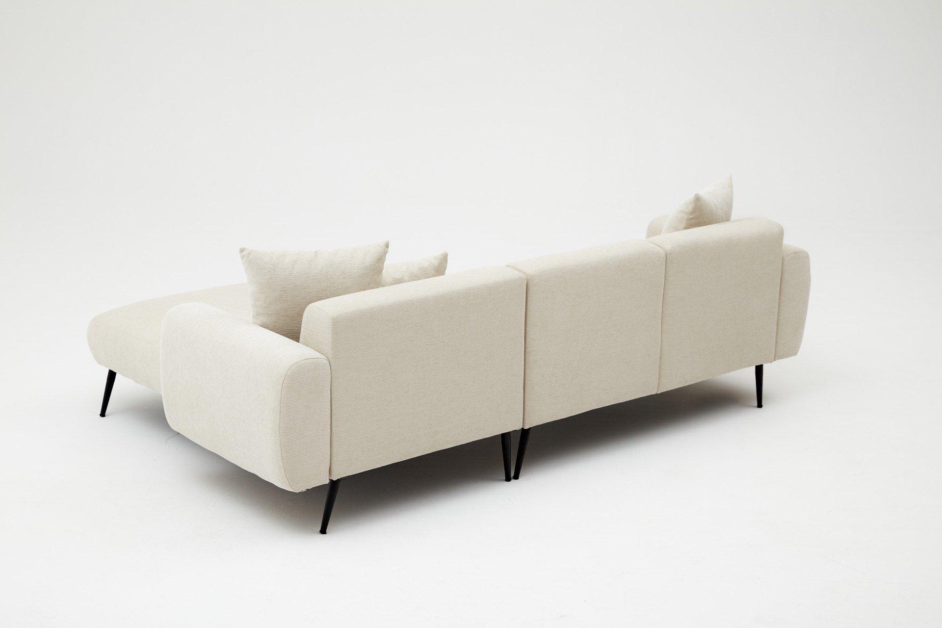 Side Sofa Récamiere Rechts Creme 4