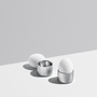 2x Bernadotte Eierbecher Silber 2